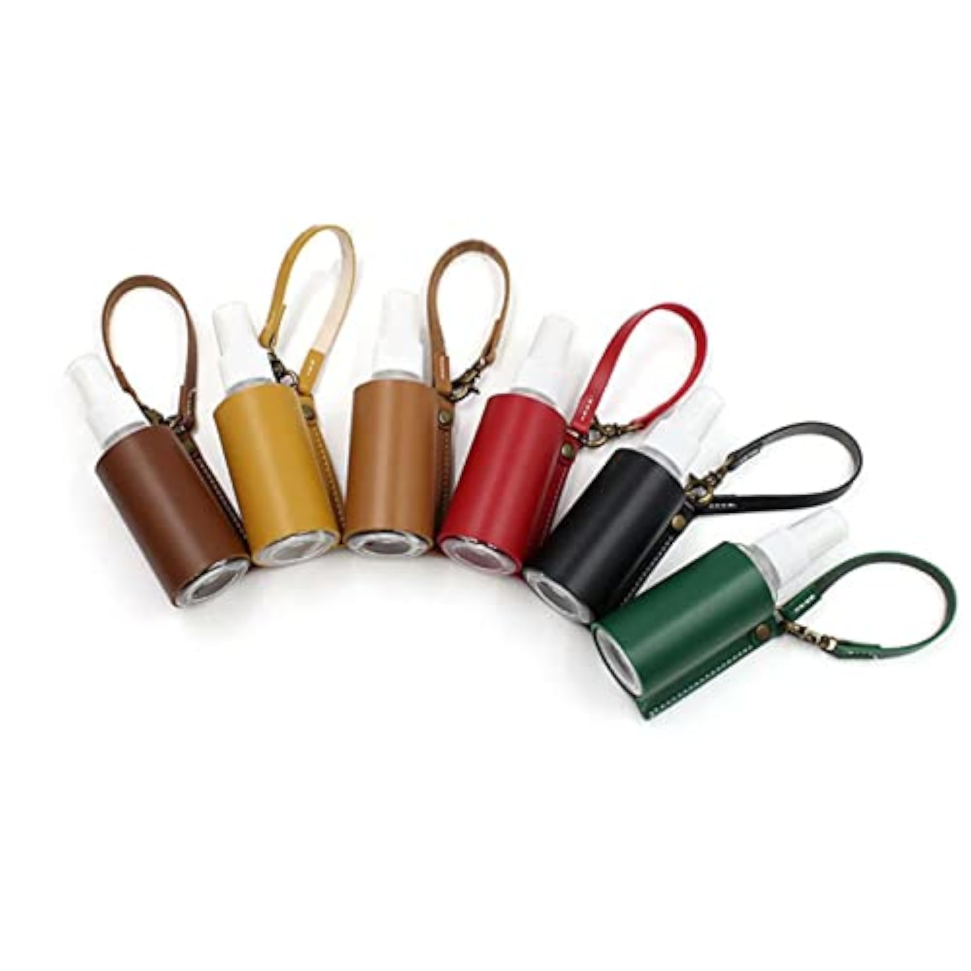Empty Bottle with Leather Sleeve Holder for Lotion
