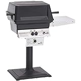 PGS T-Series T30 Commercial Cast Aluminum Natural Gas Grill with Timer On Bolt-Down Patio Post