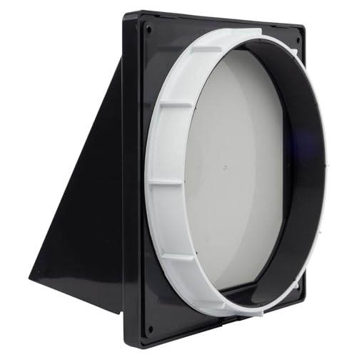 Lüftungsgitter Wetterschutzhaube Ablufthaube Lüftungsrohr ABS Ø 80 100 110 120 125 150 160 VONLIS Ø 160 mm graphit