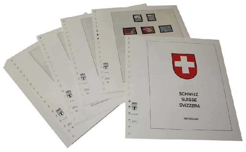 Feuilles pré-imprimées Suisse Année 2023-2024 Lindner-T