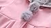 RJXDLT Baby Girls Coat Toddler Girl Lovely Ear Hoodie Down Jacket Winter Outwear 18-24 Months Pink 135