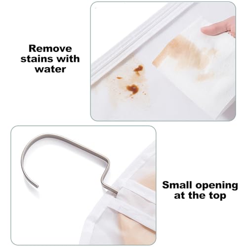 2 Stück Kleidersack Anzug,Kleidersäcke Mottensicher,Kleiderhülle,Kleiderschutzhülle,Kleiderbeutel,Kleiderhülle,Kleidersäcke mit Reißverschluss,Transparent,Atmungsaktiver,60cm x 100cm