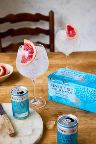FEVER-TREE | Mediterranean Tonic Water | Mit natürlichen Aromen wie floralen Botanicals | 8 x 150 ml