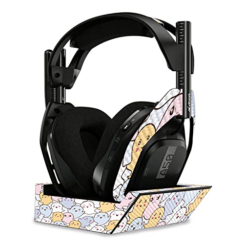 Image of MightySkins Carbon Fiber Skin Compatible with Astro A50 Wireless Headphones + Base Station (Gen 4) - Seal Gang | Protective, Durable Textured Carbon Fiber Finish | Easy to Apply | Made in The USA