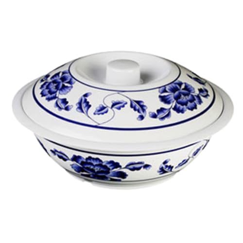 FSE 8011TB Serving Bowl, 80 oz., 11" Dia., with lid, Break-Resistant, Dishwasher Safe, BPA Free, Melamine, Lotus, NSF