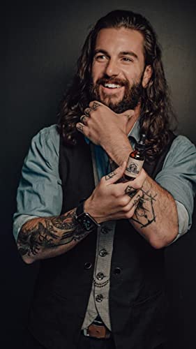 Johnny Slicks Original Organic Beard Oil - Beard Conditioner For Men To Moisturize, Soften, And Promote Healthy Hair Growth - Natural Serum Made With Jojoba, Coconut, And Argan Oil - (1 Ounce) #TOP5