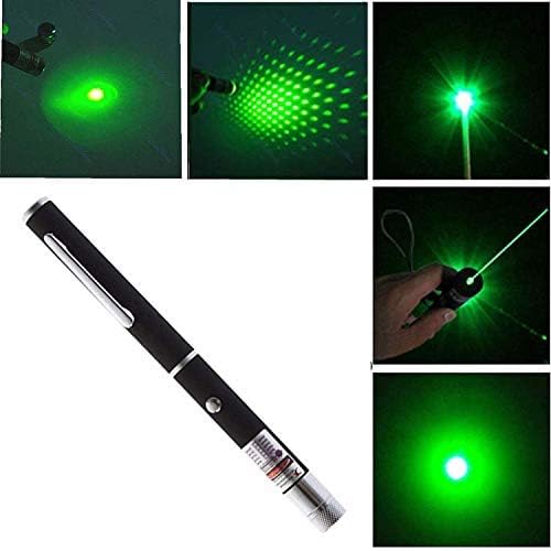 Multipurpose Green Laser Light Pen with Adjustable Cap to Change Project Design for Presentation (Pack of 1_Multi)