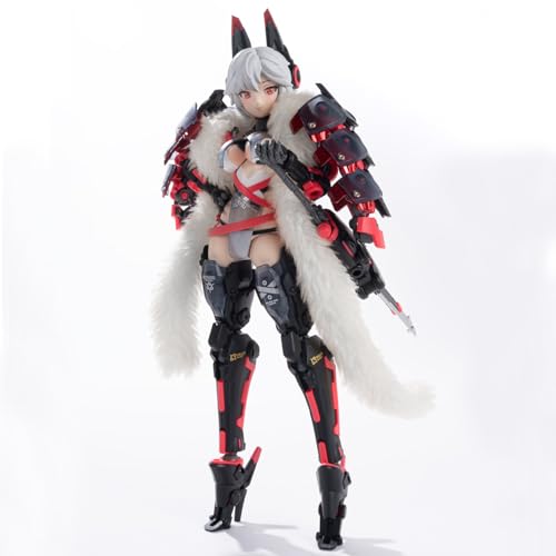 Figura de acción de chica Mecha con orejas de zorro 1/10 miniatura 1