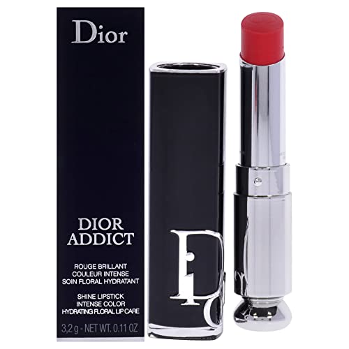 Dior Christian Addict - Lápiz labial hidratante con brillo - 659 Coral Bayadere (recargable) para mujer, 0.11 onzas