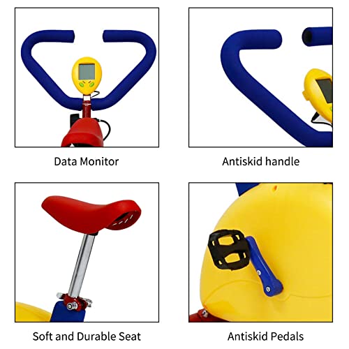 Kid Stationary Bike, Fun and Fitness Exercise Equipment for Kids, Children Indoor Outdoor Sports Bike, for Boys Girls Ages 3-8 Year Old4