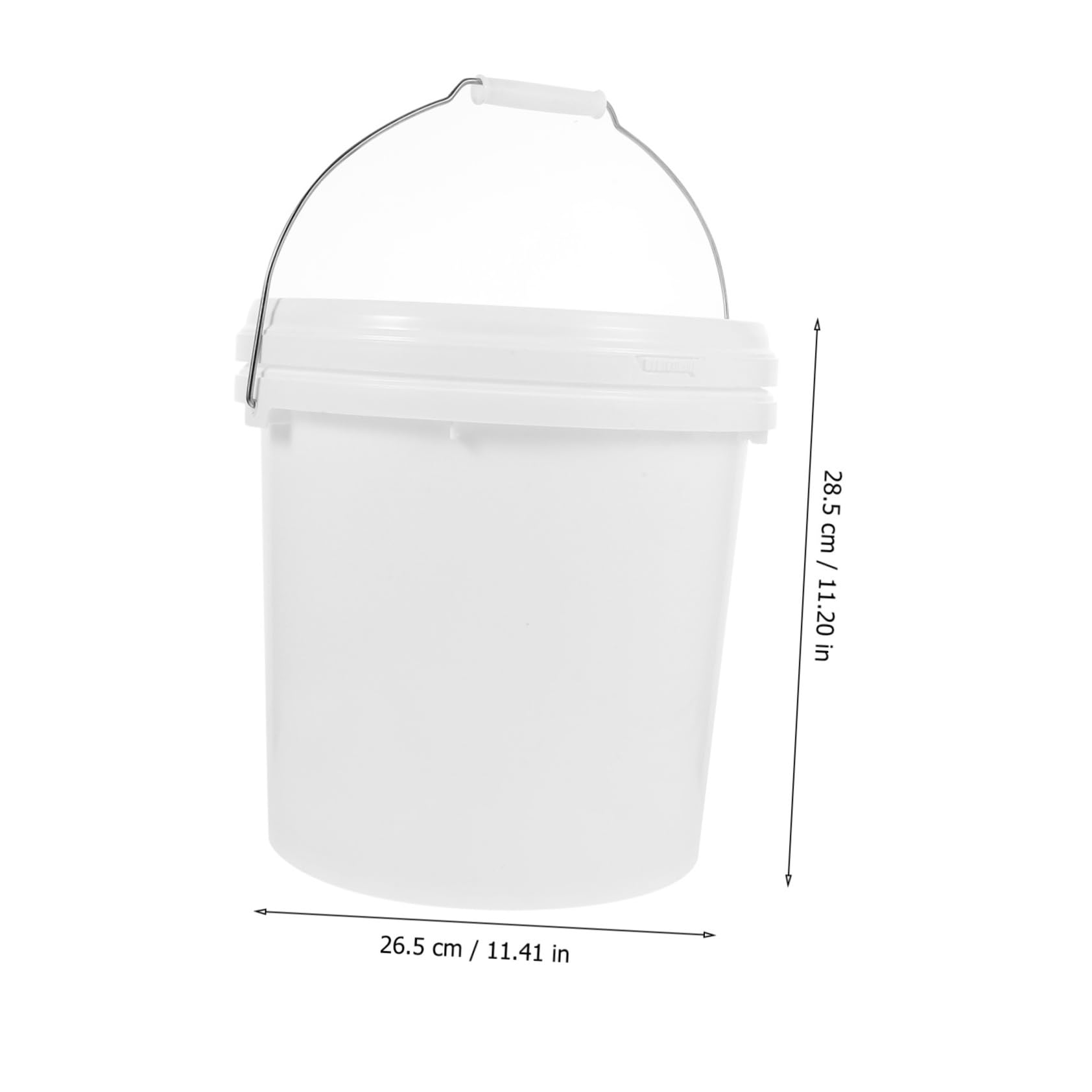 Cubo De Pintura Vacío Tapa Cubo De Almacenamiento Hermético con Asa para Guardar Pintura El Taller o Garaje