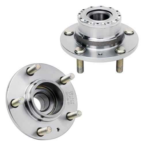 Image of Detroit Axle - Pair Rear Wheel Bearing and Hub Assembly for Hyundai Tiburon 2003 2004 2005, 5 Lugs Without ABS 512199