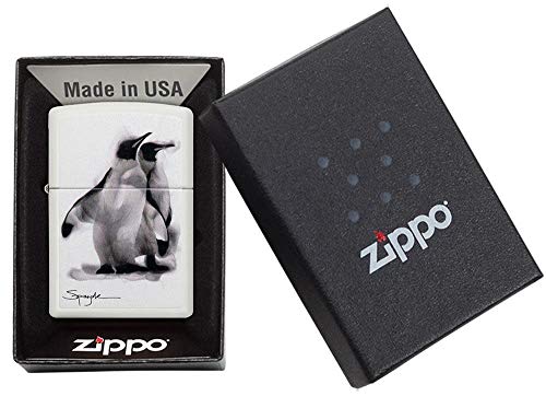 Zippo 49092 – Spazuk Pinguin - White Matte – Sturmfeuerzeug, nachfüllbar, in hochwertiger Geschenkbox – Bild 6
