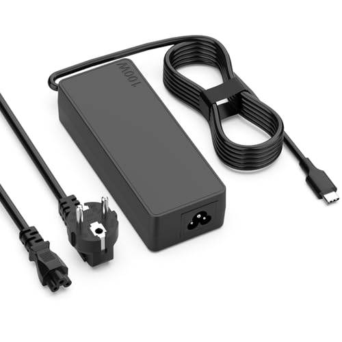 Shefor 100W USB C Cargador Universal Ordinateur PC Portatil Adapt Compatible con Lenovo Thinkpad/Yoga, Mac Book Pro/Air, Huawei Matebook Pro, Google Chromebook, ASUS, DELL, HP Tipo C Charge