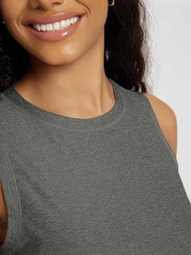 Image of ODODOS Women's Performance Tank Ultra Soft odSTRATUM Tech Sleeveless Tee Shirts High Crew Neck Pullover Top