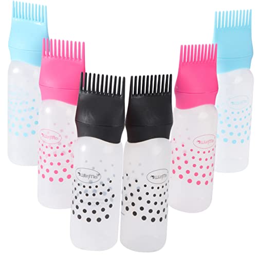 EXCEART 18 Pcs Garrafa De Limpeza a Seco De Cabelo Garrafa De Pente Desenvolvedor Frasco Aplicador D