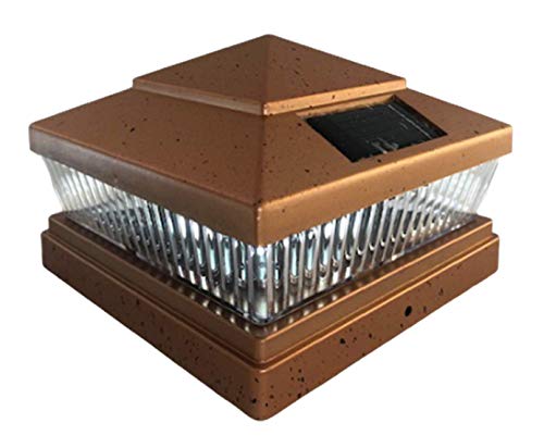 Limited Discount Exquisite Selebrity 12 Pack Solar Cap Post Square Outdoor 6X6" Copper/Black/Brown Finish 5 LED Bulbs Fence Post Cap Light (Copper) Limited Discount Exquisite Selebrity 12 Pack Solar Cap Post Square Outdoor 6X6" Copper/Black/Brown Finish 5 LED Bulbs Fence Post Cap Light (Copper)