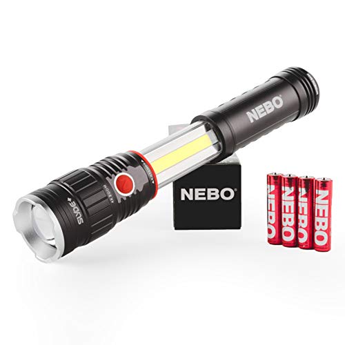 400-Lumen Handheld Work Light Flashlight: Chip on Board (COB) Technology; Red Light Mode