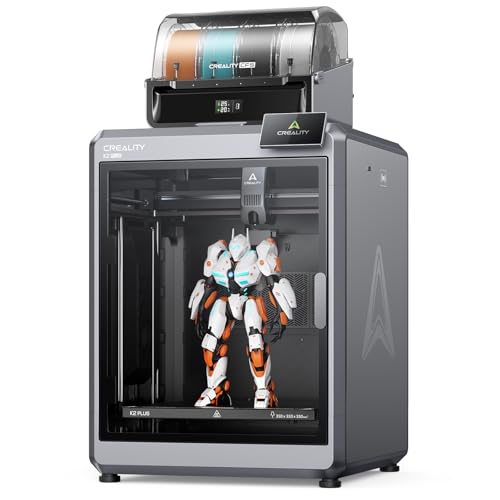 Creality K2 Plus Combo 3D Printer, Multi Color Printing with New CFS, Max 600mm/s Printing Speed, Full-auto Leveling, Next-Gen Direct Drive Extruder, Dual Al Camera, Build Volume 350 * 350 * 350mm