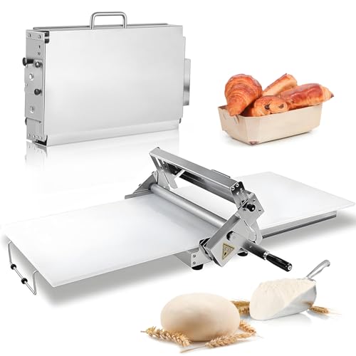 Machine à Pâte Pliante en Acier Inoxydable pour Croissants, Pâtisserie et Pizza - Équipement de Boulangerie Professionnel 83x49cm