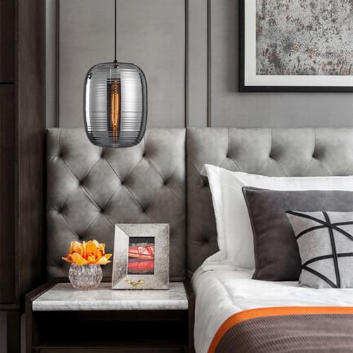 Lámpara colgante de cristal estilo nórdico E27 para decoración 6