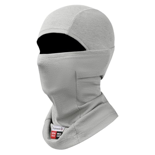 Image of Fullsheild FR Face Mask Summer Mesh Welding Balaclava Lightweight FR Mask | FR Face Mask for Men Mesh FR Balaclava Arc Rated NFPA2112 CAT2 Helmet Liner Face Cove Flame Resistant Welding Hood One Size