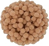 i-mondi® 200 mini pompons zum basteln beige in 10mm klein bastel zubehör pom pom bunt kugeln ponpons deko pompom plüsch