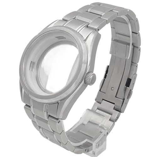 NH35 Watch�P�[�X 40mm �V���o�[�E�H�b�`�P�[�X �T�t�@�C�A�K���X �X�g���b�v�t�� NH34 NH35 NH36���[�u�����g�ɓK��