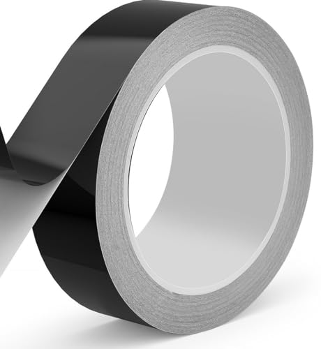 Image of Full Blackout Tape - 0.6inch x 66Feet - Blocks Light for Electronics, LED Indicators, Window Shading and Lamp Strips - Dimming Backlight Sheet - Shield Glare and Create Darkness - 100% Coverage.