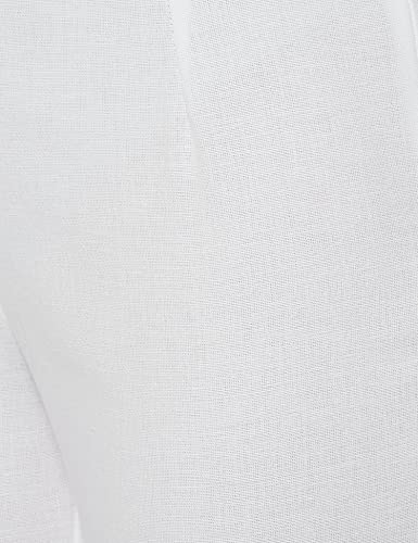 Image of BIBA Cotton Blend Solid Regular Casual Pants