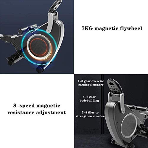 Image of Rowing Machines, Rowing Machine,Household Intelligent Rowing Machine,Magnetic Control Resistance Adjustment Mute Rowing Device,Foldable,Fitness Equipment