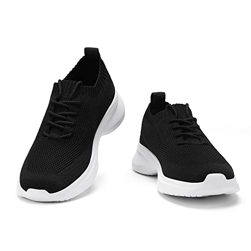 Image of Casbeam Mens Running Shoes Comfortable Lightweight Breathable Walking Shoes Lace-up Shoes Mesh Workout Casual Sports Shoes
