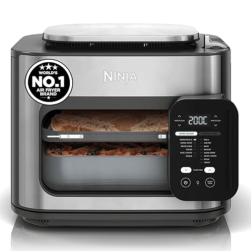 Ninja Combi 14-in-1 Multi-Cooker Air Fryer Oven (12.5L) – HyperSteam & Air Fry Technology, Cooks 3-Part Family Meals in 15 Mins, Healthy Oil-Free Cook