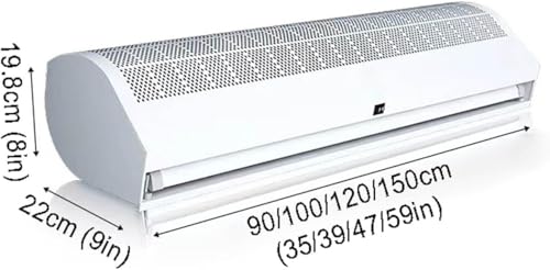 Rideau d'air à télécommande 150cm métallique contre les pertes de chaleur - 5