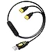 USB Splitters - wishacc 2-Port USB Hub 1 Male to 2 Female USB y Splitter Cable