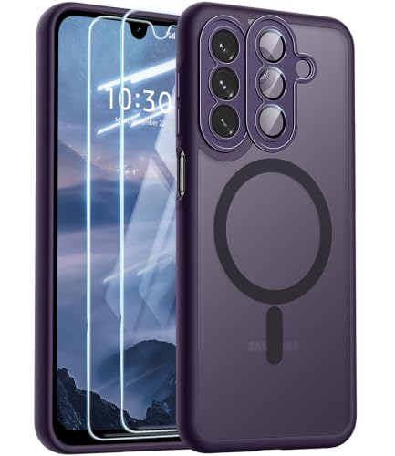 JAME für Samsung Galaxy A18 Hülle mit 2× Panzerglas, Kameraschutz, stoßfest,