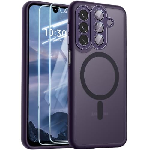 JAME für Samsung Galaxy A18 Hülle mit 2× Panzerglas, Kameraschutz, stoßfest