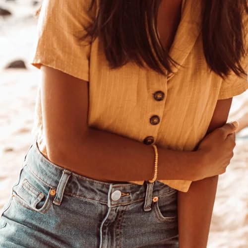 Tiny Rituals Positive Energy Bracelet for Men & Women - Natural Gemstone Women Bracelets - Unique, Beautiful & Stress Relief Gift - Stretchy Cord 4mm Genuine Gemstone Charm Bracelet3