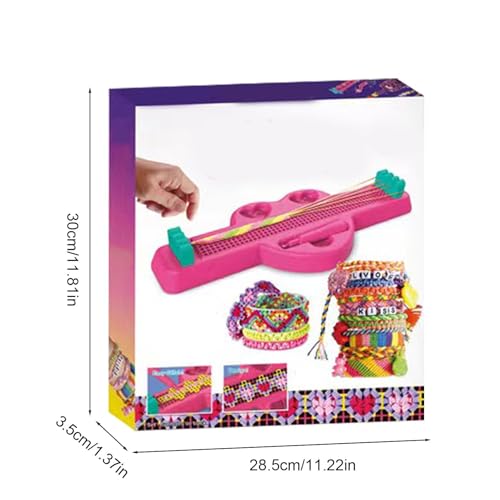 Kit de tecelagem de pulseira, conjunto de tecelagem de tricô para pulseiras, pulseiras coloridas kit