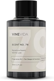 VINEVIDA [4oz] Vanilla Luxe Fragrance Oil for Candle & Soap Making - Natural Candle Scents Made in USA