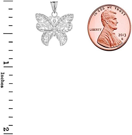 Grande Broche/pendentif Papillon En Argent 925 - Bijou D'artiste Signé J E - France - 32g