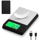 Diyife Wiederaufladbar Feinwaage 0.01g/1kg, Waage Gramm mit Lcd Display