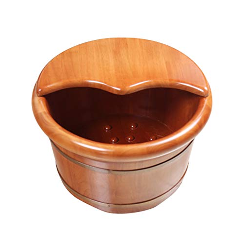 Spa de pies de madera Katzowen con masaje y tapa