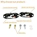 Tailgate Latch Kit, Compatible with 2007-2018 Chevy Silverado & GMC Sierra 1500 2500 3500 HD, Rear Left Driver & Right Passenger Liftgate Key Latch, with Tail Gate Striker Bolts