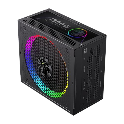 Image of GAMEMAX 1300W 80+ Platinum Fully Modular Power Supply, ATX 3.1 Version with LLC + DC-DC Circuit, Full-Range 110-240V, ARGB 140mm Fan with Sync, 100% Japanese Capacitors (RGB PRO 1300P)