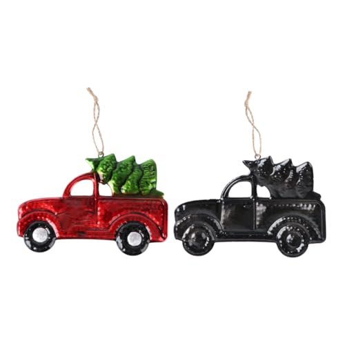 PEPLAYTAL Weihnachtlicher Auto Anhänger Rot Kleine Weihnachtsdeko...