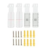 NiuLumea Risslehre Wandrisse, 2 Pack mit Schrauben, 1 für mm, X-Y-Messung, wasserdichte Acryl-Rissüberwachung, Bauinspektion