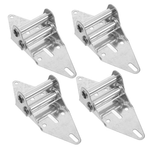 HAMPPLIES 4個 ガレージドア用厚手アイアンヒンジ 耐久性と高負荷対応 自動閉鎖機能付き 住宅用車庫ドアパーツ