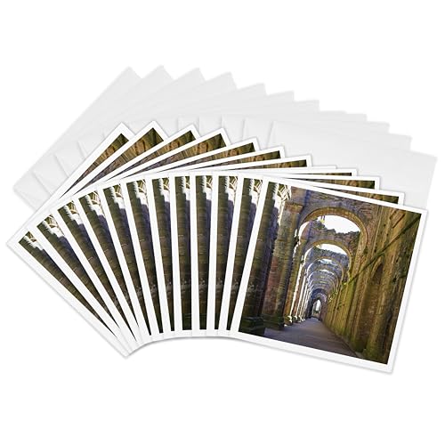 Cartes de vœux Ripon et fontaines 3dRose | Lot de 12 cartes cadeaux pour vos proches