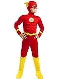 complemento flash player chrome android 【Incluye】 Mono impreso con músculos, gorro con alas y cubrebotas 【Color】 Rojo 【Material】 100% Poliéster